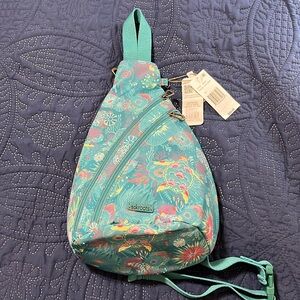 Sakroots Deep Teal Crossbody